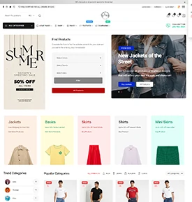 وب سایت فروشگاه لباس