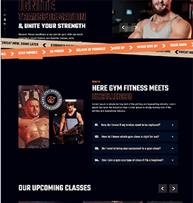 وب سایت سالن ورزشی